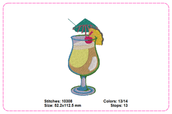 Cocktail Drink Embroidery Designs: A Holiday Review
