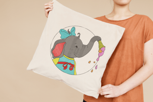Evaluating the Cute Elephant Embroidery Design