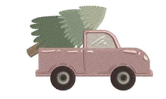 Pink Christmas Truck Embroidery Review