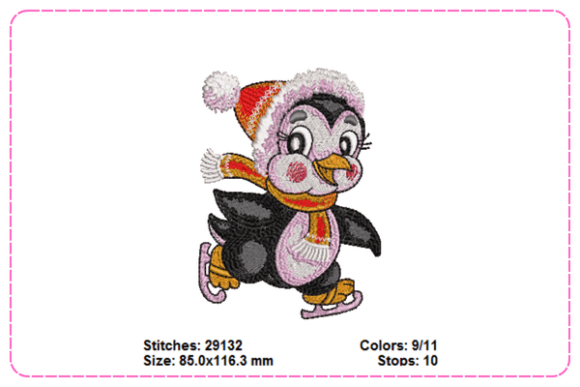 Review: Christmas Penguin Embroidery Designs
