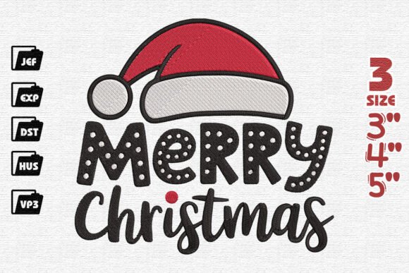 Review: Santa’s Hat Says Merry Christmas Embroidery