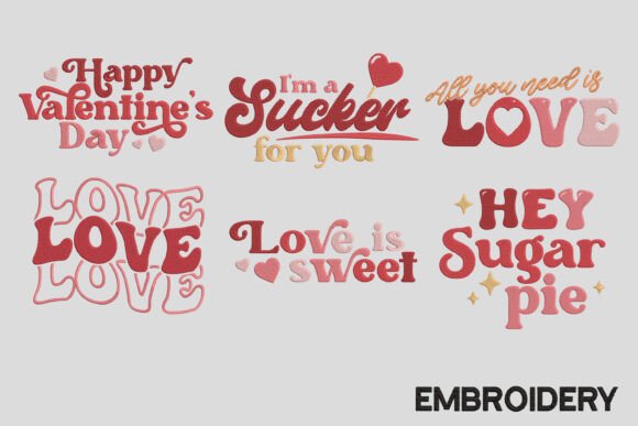 Review: Valentine Embroidery Bundle Designs for Craft Fairs