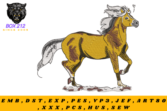 Reviewing Arabian Horse Digital Embroidery Design