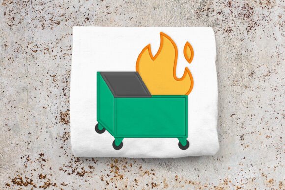 Reviewing Dumpster Fire Applique Embroidery for Gifts