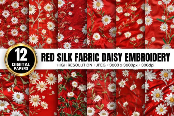 Reviewing the Daisy Red Silk Embroidery Pattern